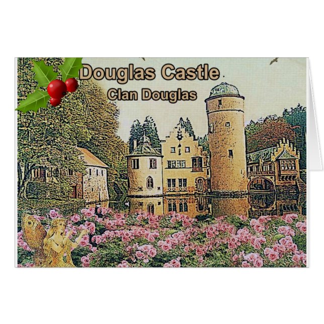Scottish Clan Douglas - Douglas Castle Christmas Cards (Front Horizontal)