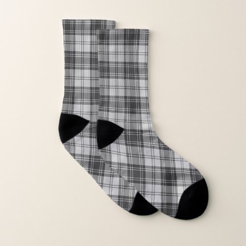 Scottish Clan Douglas Grey Modern Tartan Socks