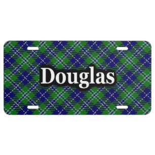 Scottish Clan Douglas Tartan Celebration License Plate