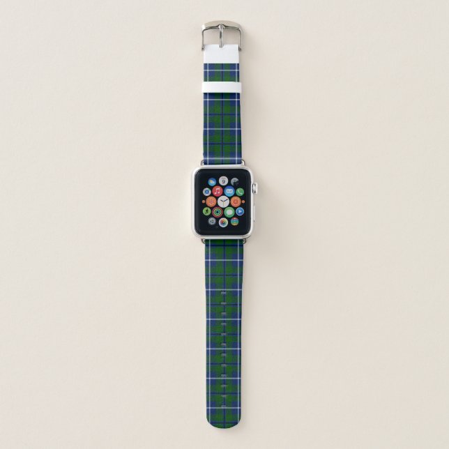 Scottish Clan Douglas Tartan Plaid Apple Watch Band (Front)
