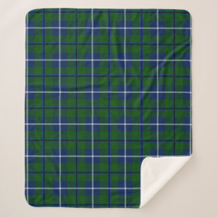 Scottish Clan Douglas Tartan Plaid Sherpa Blanket