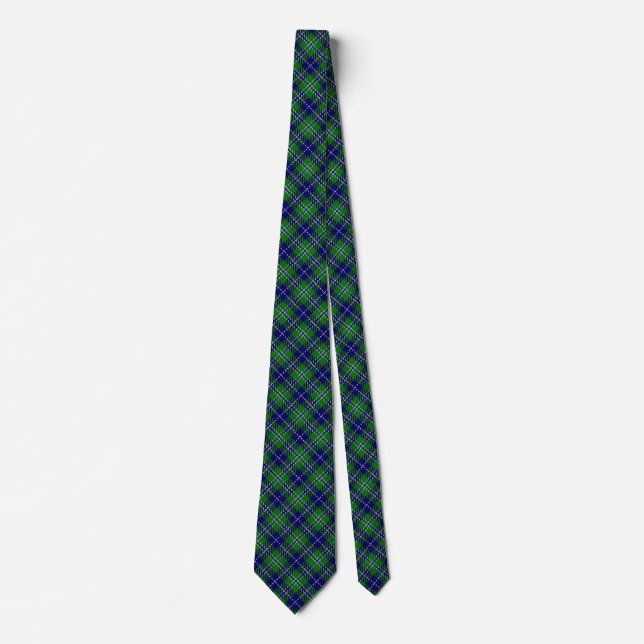 Scottish Clan Douglas Tartan Tie (Front)