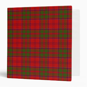 Scottish Clan Drummond Tartan Plaid 3 Ring Binder