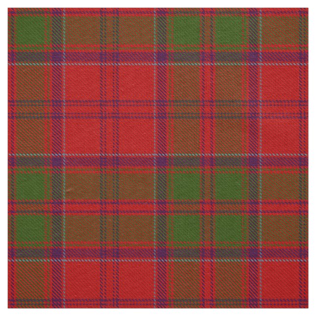 Scottish Clan Drummond Tartan Plaid Fabric (Swatch)