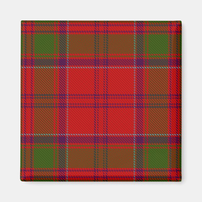 Scottish Clan Drummond Tartan Plaid Magnet (Front)