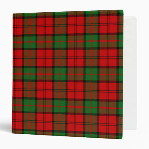 Scottish Clan Dunbar Tartan Plaid 3 Ring Binder