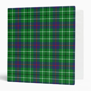 Scottish Clan Duncan Tartan Plaid 3 Ring Binder