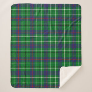 Scottish Clan Duncan Tartan Plaid Sherpa Blanket
