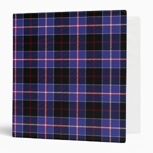 Scottish Clan Dunlap Tartan Plaid 3 Ring Binder