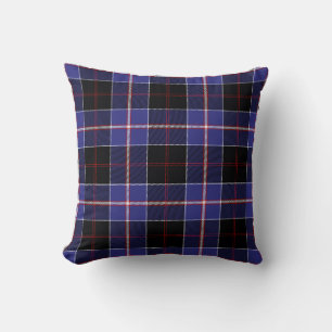 Scottish Clan Dunlap Tartan Plaid Throw Pillow
