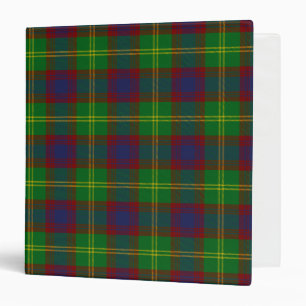 Scottish Clan Durie Tartan Plaid 3 Ring Binder