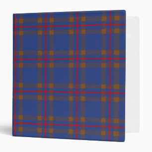 Scottish Clan Elliot Tartan Plaid 3 Ring Binder