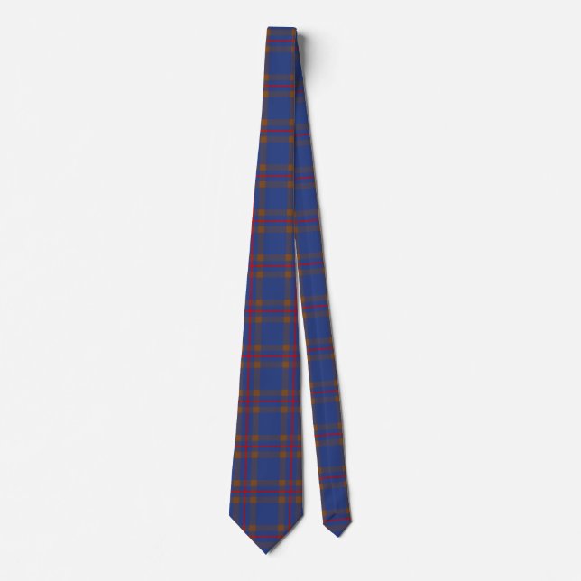 Scottish Clan Elliot Tartan Plaid Neck Tie (Front)