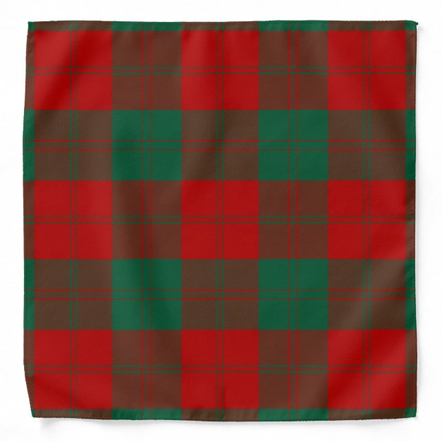 Scottish Clan Erskine Tartan Plaid Bandana (Front)