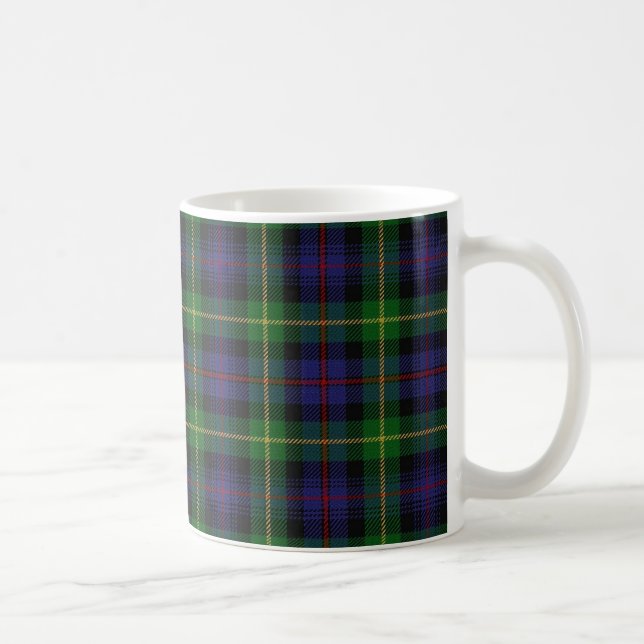 Scottish Clan Farquharson Tartan Coffee Mug (Right)