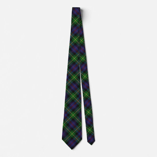 Scottish Clan Farquharson Tartan Tie (Front)