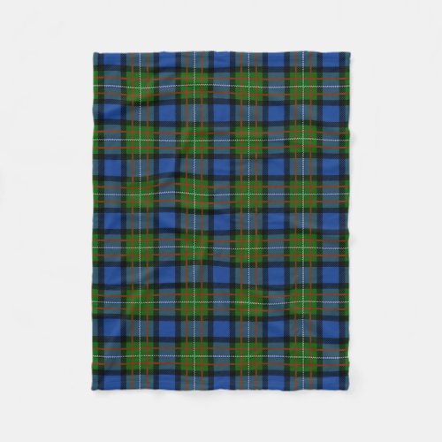 Scottish Clan Fergusson Tartan Plaid Fleece Blanket