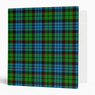 Scottish Clan Fletcher Tartan Plaid 3 Ring Binder