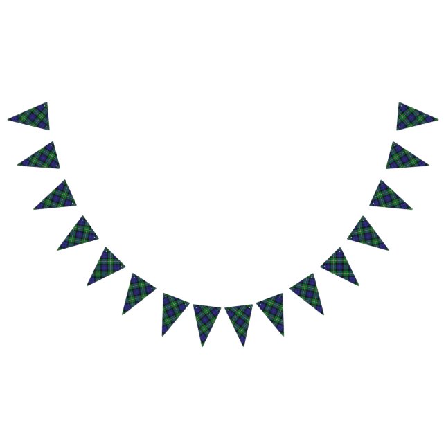 Scottish Clan Forbes Tartan Bunting Flags (All)