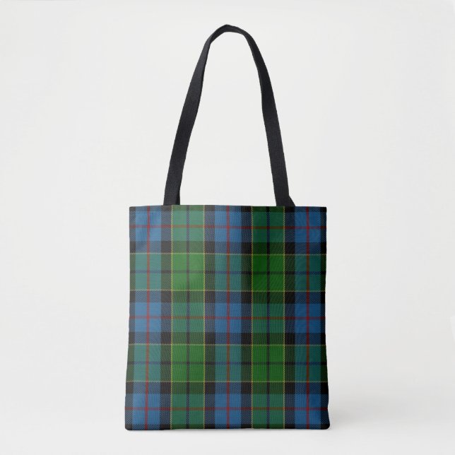 Scottish Clan Forsyth Forsythe Tartan Plaid Tote Bag (Front)