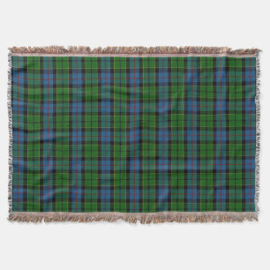 Scottish Clan Forsyth Forsythe Tartan Throw Blanket