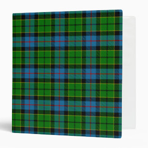 Scottish Clan Forsyth Tartan Plaid 3 Ring Binder