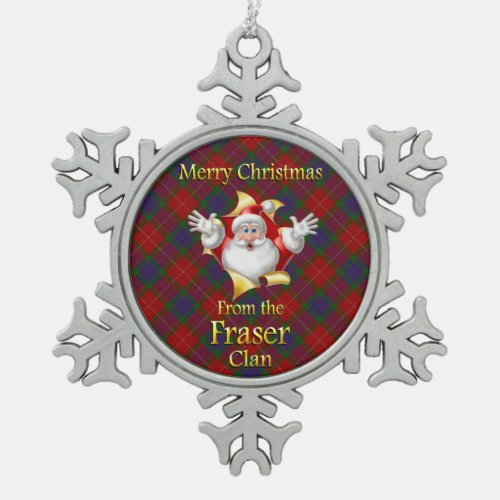 Scottish Clan Fraser Christmas Ornament