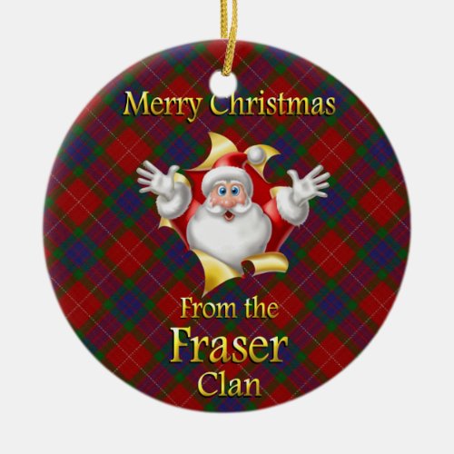 Scottish Clan Fraser Christmas Ornament