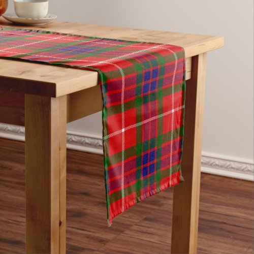 Scottish Clan Fraser of Lovat Tartan Plaid Long Table Runner