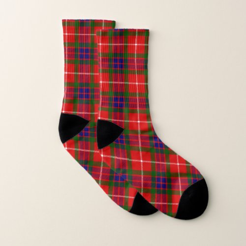 Scottish Clan Fraser of Lovat Tartan Plaid Socks
