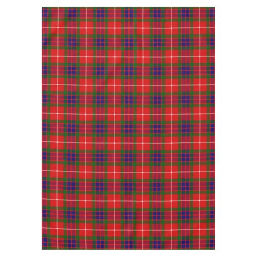 Scottish Clan Fraser of Lovat Tartan Plaid Tablecloth