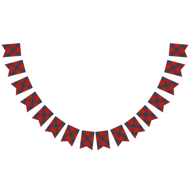 Scottish Clan Fraser Tartan Bunting Flags (All)