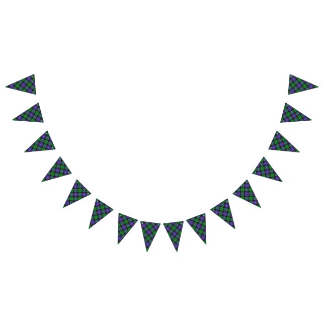 Scottish Clan Galbraith Tartan Bunting Flags (All)