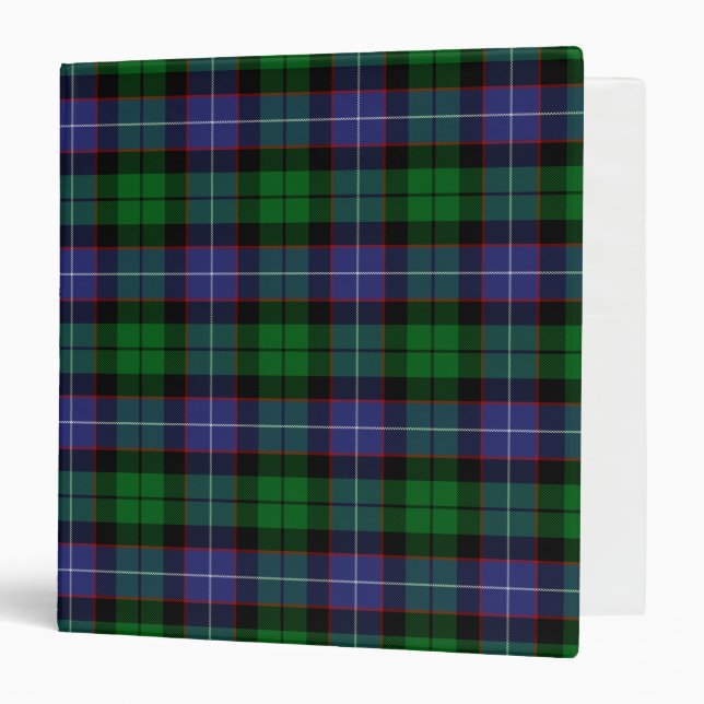 Scottish Clan Galbraith Tartan Plaid 3 Ring Binder (Front/Inside)