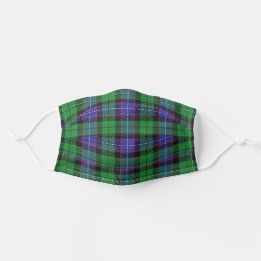 Scottish Clan Galbraith Tartan Plaid Adult Cloth Face Mask (Front, Unfolded)