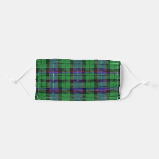 Scottish Clan Galbraith Tartan Plaid Adult Cloth Face Mask (Front, Folded)