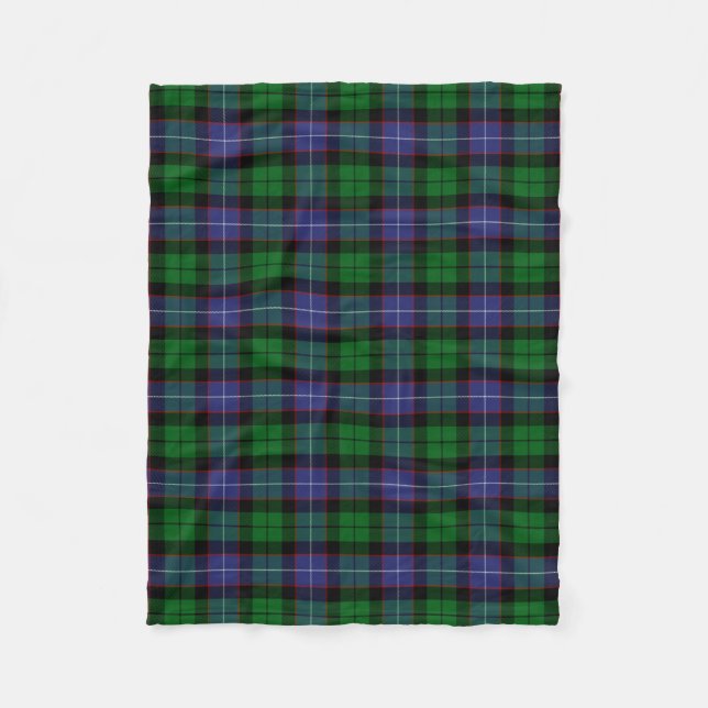 Scottish Clan Galbraith Tartan Plaid Fleece Blanket (Front)