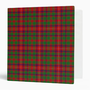Scottish Clan Geddes Tartan Plaid 3 Ring Binder