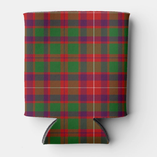 Scottish Clan Geddes Tartan Plaid Can Cooler (Front)