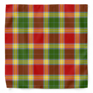 Scottish Clan Gibson Tartan Plaid Bandana