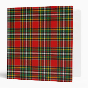 Scottish Clan Gillespie Tartan Plaid 3 Ring Binder