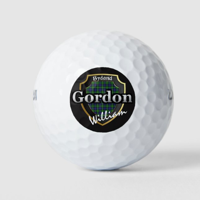 Scottish Clan Gordon Personalize Your Name Golf Balls (Front)