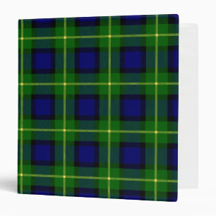 Scottish Clan Gordon Tartan Plaid 3 Ring Binder