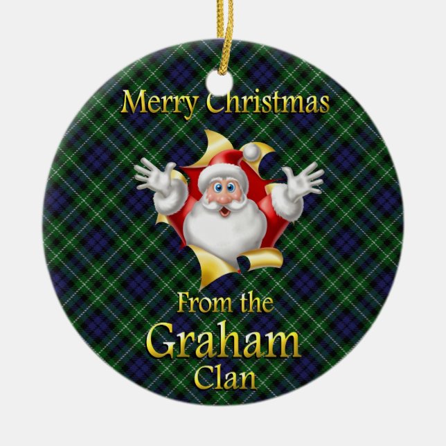Scottish Clan Graham Christmas Ornament (Front)