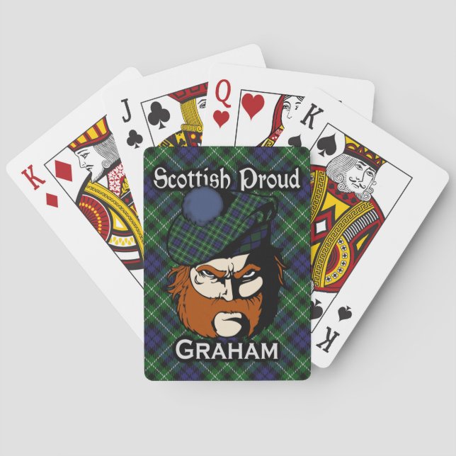 Scottish Clan Graham Tartan Deck Poker Cards (Back)