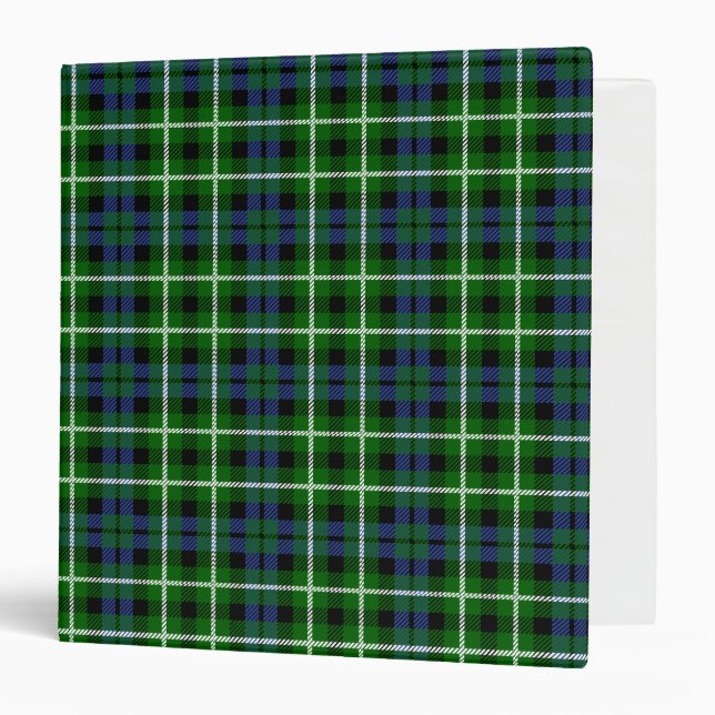 Scottish Clan Graham Tartan Plaid 3 Ring Binder (Front/Inside)