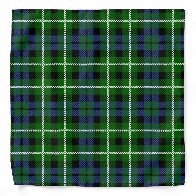 Scottish Clan Graham Tartan Plaid Bandana (Front)