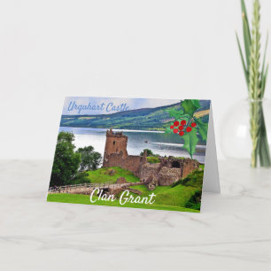 Scottish Clan Grant Urquhart Castle Christmas Card