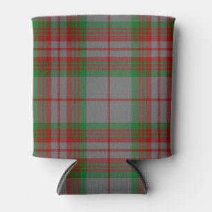 Scottish Clan Gray Tartan Plaid Can Cooler