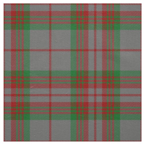 Scottish Clan Gray Tartan Plaid Fabric